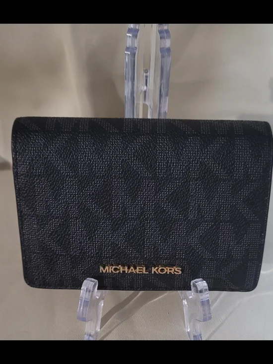 Michael Kors Black Logo Wallet - Picture 1 of 6